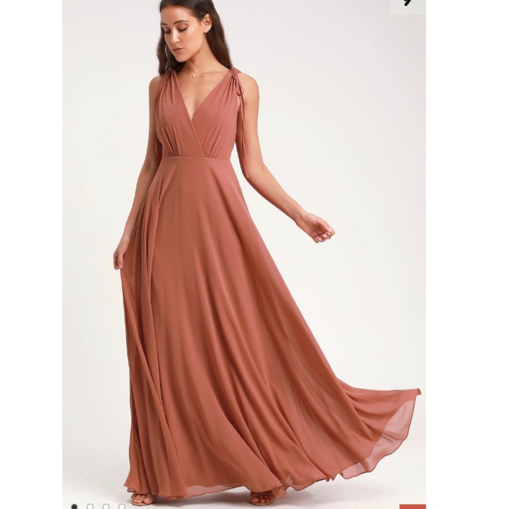 Lulus | Dance the Night Away in Rusty Rose Maxi